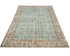 5x8 Vintage Green Persian Style Hand Knotted Low Pile Wool Area Rug